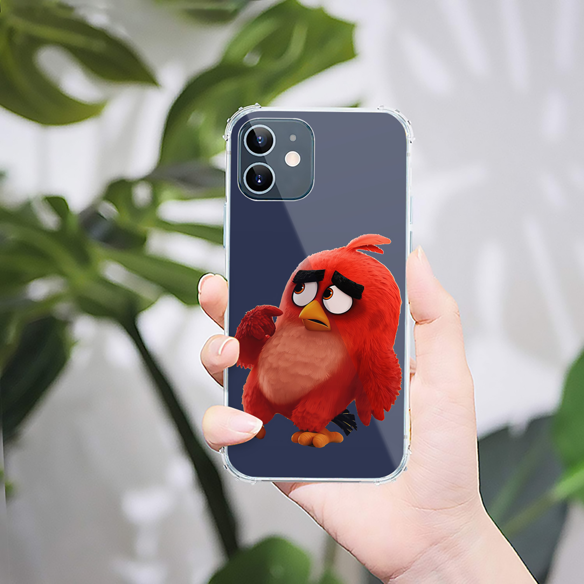（画像用） Angry Birds アングリーバード 【iPhone 12シリーズ対応】透明スマホケース（クリアソフトケース）
